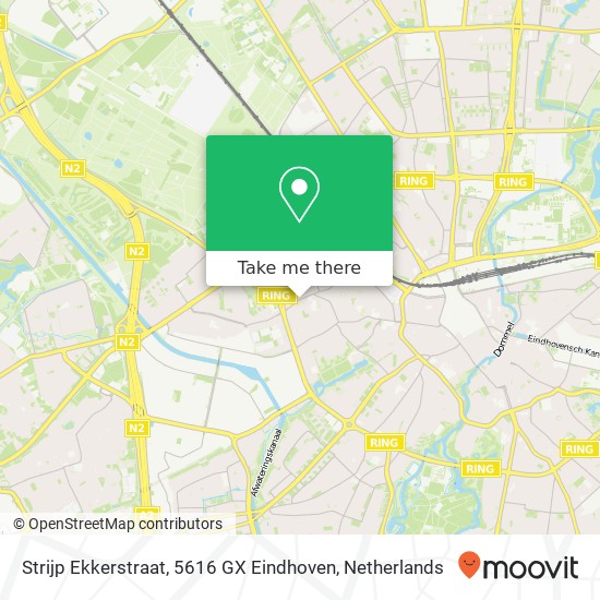 Strijp Ekkerstraat, 5616 GX Eindhoven Karte