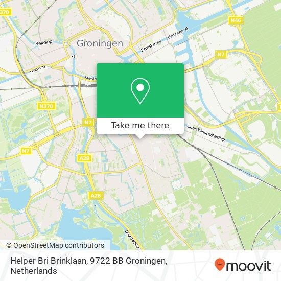 Helper Bri Brinklaan, 9722 BB Groningen map