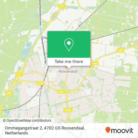 Ommegangstraat 2, 4702 GS Roosendaal Karte