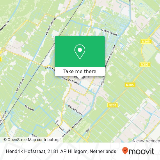 Hendrik Hofstraat, 2181 AP Hillegom map