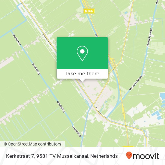 Kerkstraat 7, 9581 TV Musselkanaal map