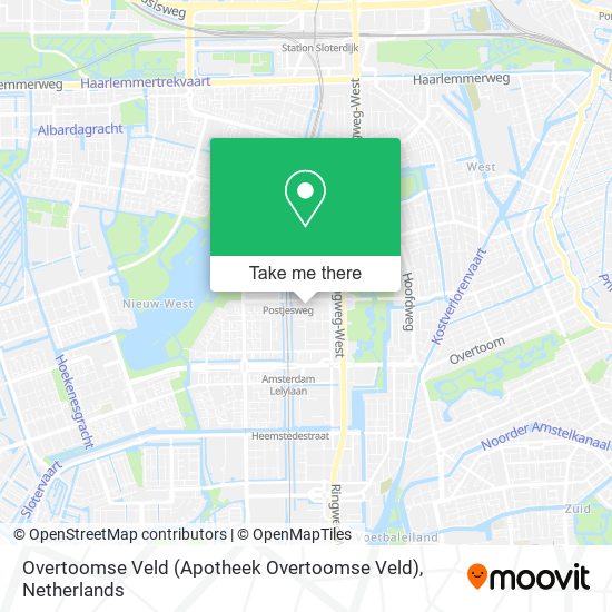 Overtoomse Veld (Apotheek Overtoomse Veld) map