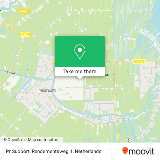 Pr Support, Rendementsweg 1 Karte