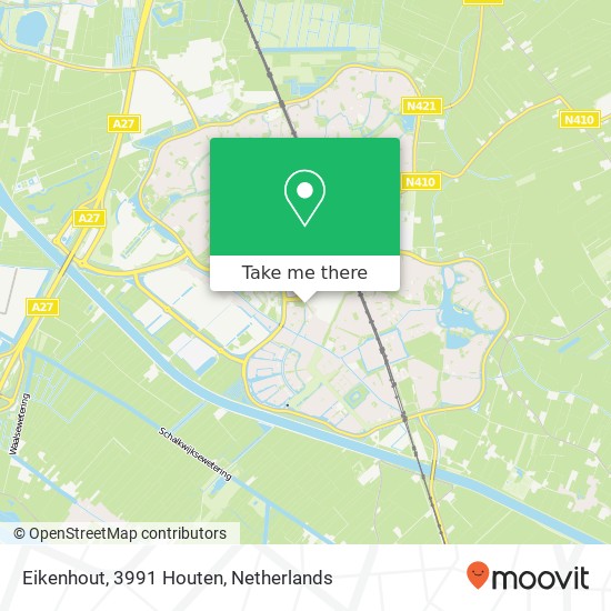 Eikenhout, 3991 Houten Karte