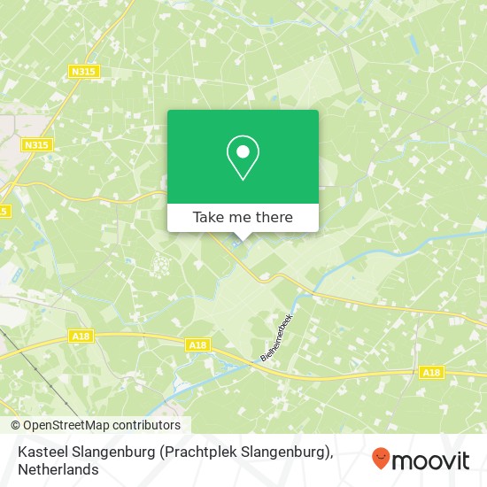 Kasteel Slangenburg (Prachtplek Slangenburg) Karte