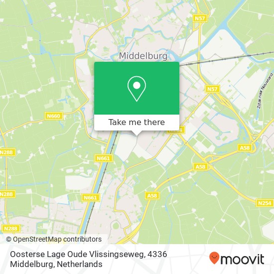 Oosterse Lage Oude Vlissingseweg, 4336 Middelburg map