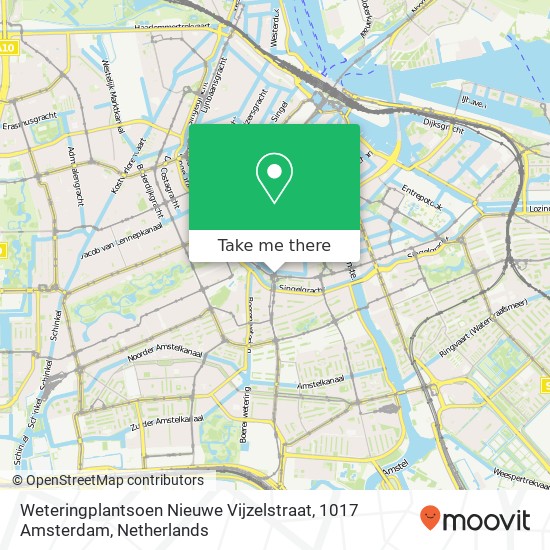 Weteringplantsoen Nieuwe Vijzelstraat, 1017 Amsterdam Karte