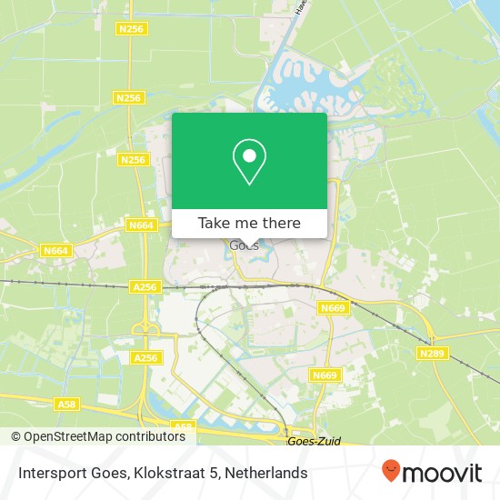 Intersport Goes, Klokstraat 5 map