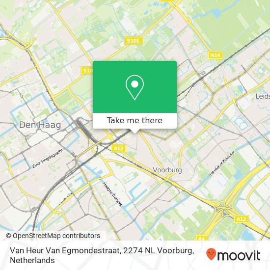 Van Heur Van Egmondestraat, 2274 NL Voorburg map