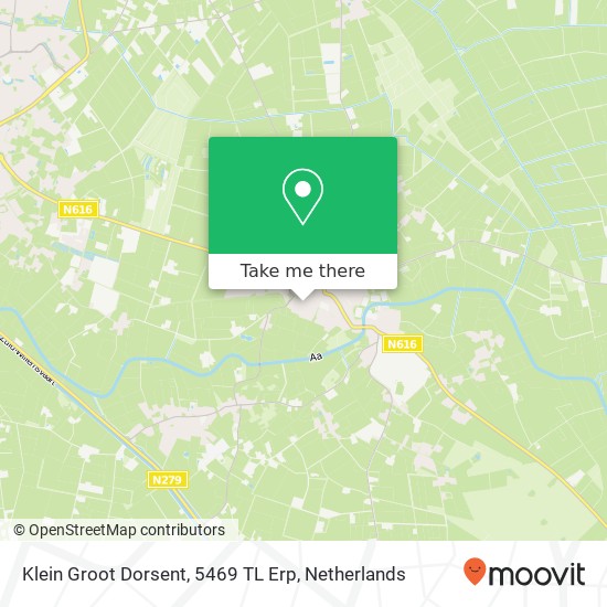 Klein Groot Dorsent, 5469 TL Erp map