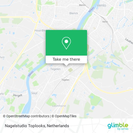 Nagelstudio Toplooks map