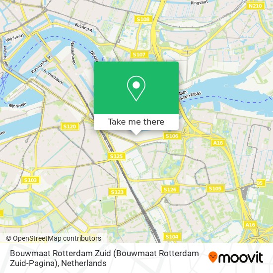 Bouwmaat Rotterdam Zuid map