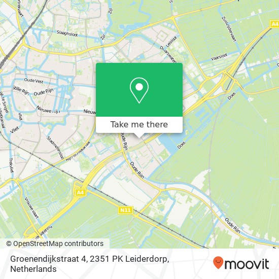 Groenendijkstraat 4, 2351 PK Leiderdorp map