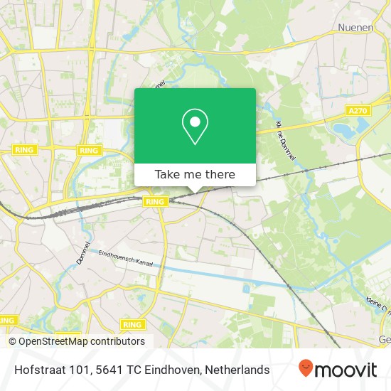 Hofstraat 101, 5641 TC Eindhoven Karte