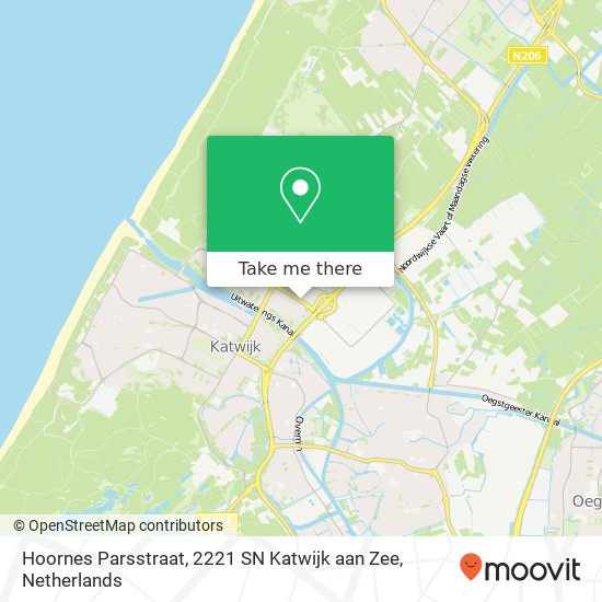 Hoornes Parsstraat, 2221 SN Katwijk aan Zee map