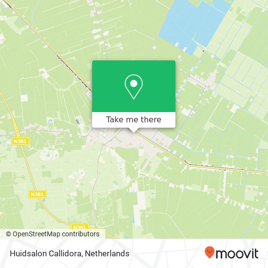 Huidsalon Callidora map