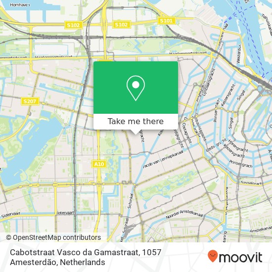 Cabotstraat Vasco da Gamastraat, 1057 Amesterdão map