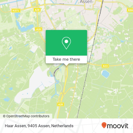 Haar Assen, 9405 Assen map