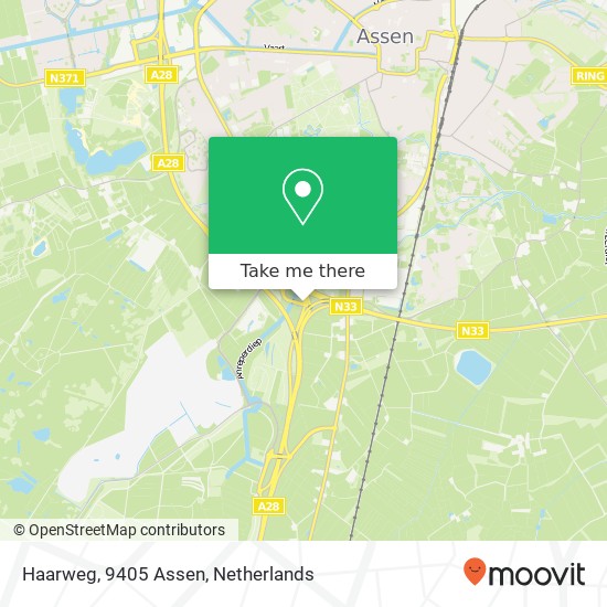 Haarweg, 9405 Assen map