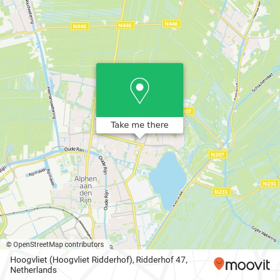 Hoogvliet (Hoogvliet Ridderhof), Ridderhof 47 map