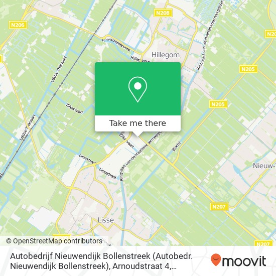 Autobedrijf Nieuwendijk Bollenstreek (Autobedr. Nieuwendijk Bollenstreek), Arnoudstraat 4 map