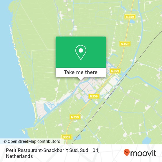 Petit Restaurant-Snackbar 't Sud, Sud 104 map