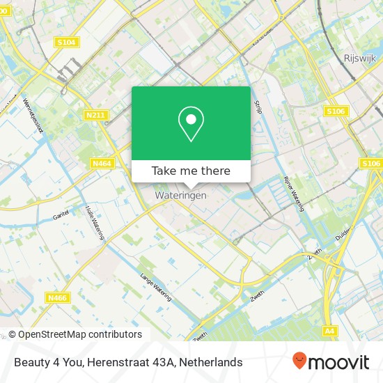 Beauty 4 You, Herenstraat 43A map