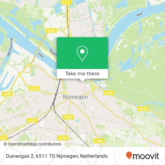 Duivengas 2, 6511 TD Nijmegen map