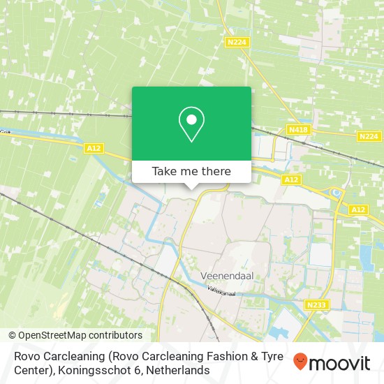 Rovo Carcleaning (Rovo Carcleaning Fashion & Tyre Center), Koningsschot 6 Karte