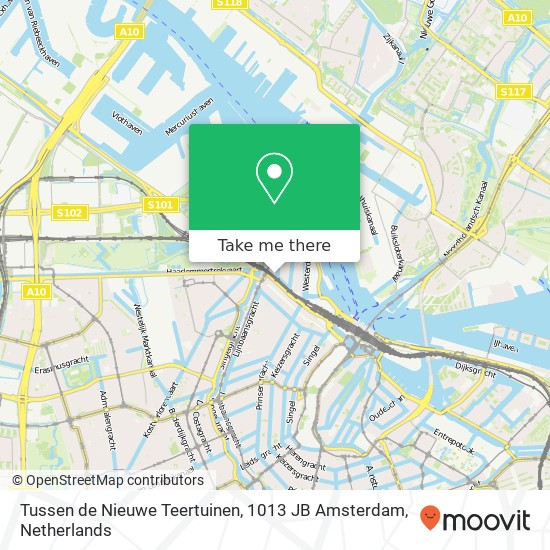 Tussen de Nieuwe Teertuinen, 1013 JB Amsterdam Karte