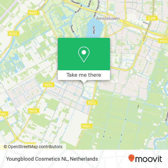 Youngblood Cosmetics NL Karte