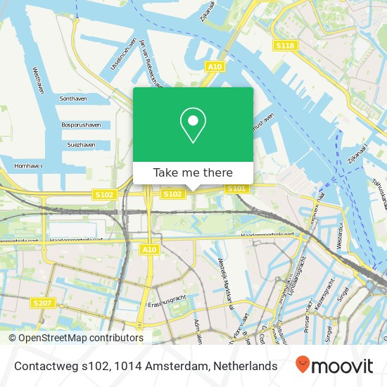 Contactweg s102, 1014 Amsterdam Karte