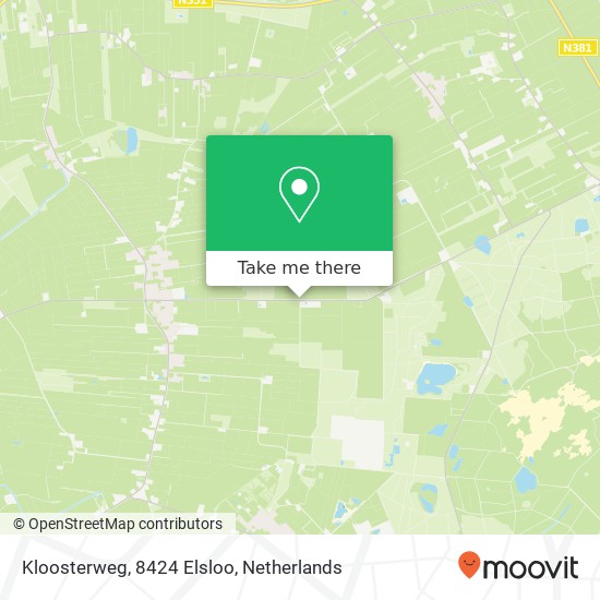 Kloosterweg, 8424 Elsloo map