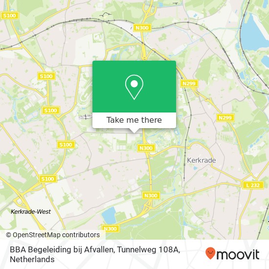 BBA Begeleiding bij Afvallen, Tunnelweg 108A map