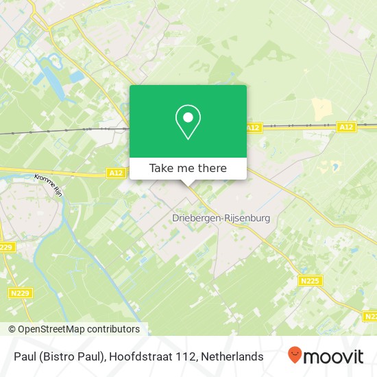 Paul (Bistro Paul), Hoofdstraat 112 map