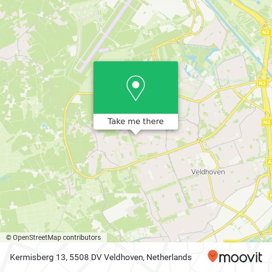 Kermisberg 13, 5508 DV Veldhoven Karte