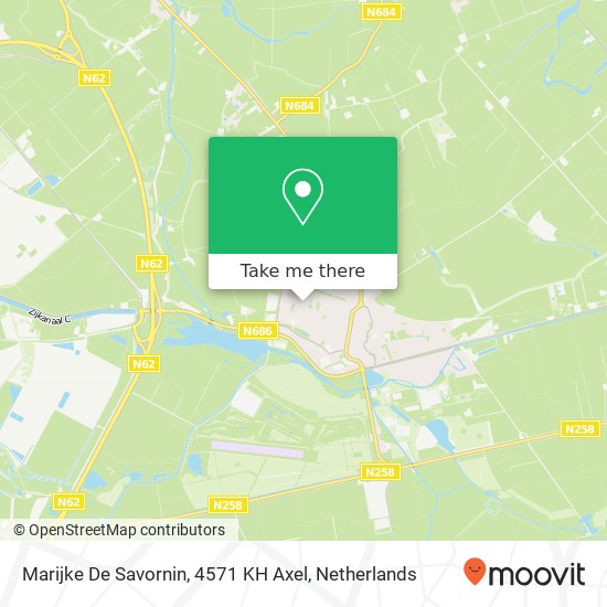 Marijke De Savornin, 4571 KH Axel map