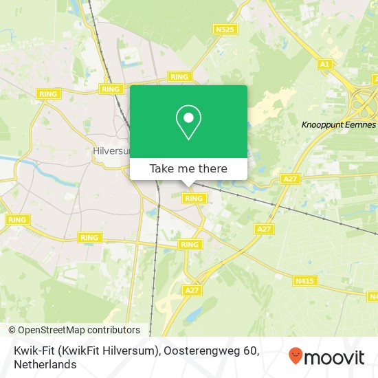 Kwik-Fit (KwikFit Hilversum), Oosterengweg 60 map