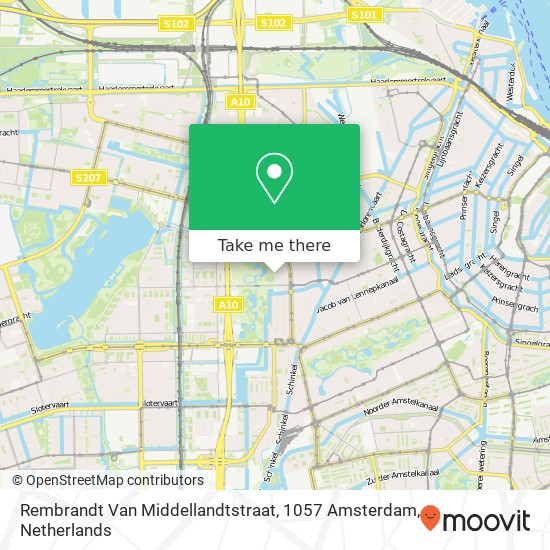 Rembrandt Van Middellandtstraat, 1057 Amsterdam map