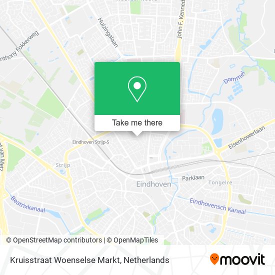 Kruisstraat Woenselse Markt map