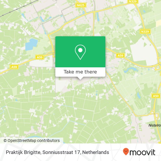 Praktijk Brigitte, Sonniusstraat 17 map