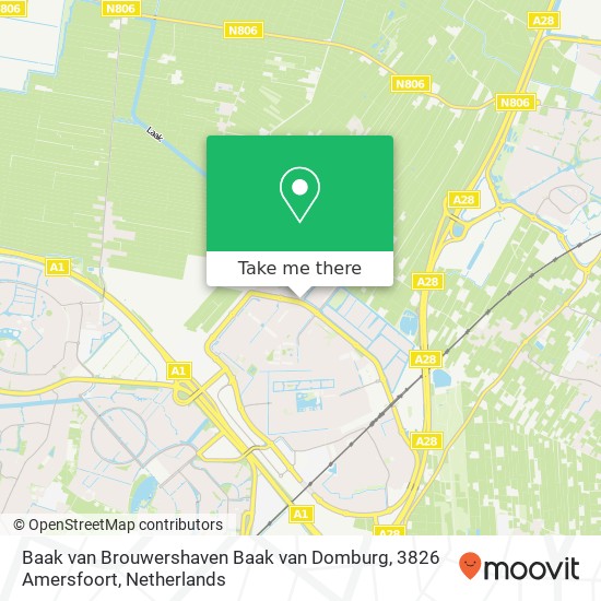 Baak van Brouwershaven Baak van Domburg, 3826 Amersfoort Karte