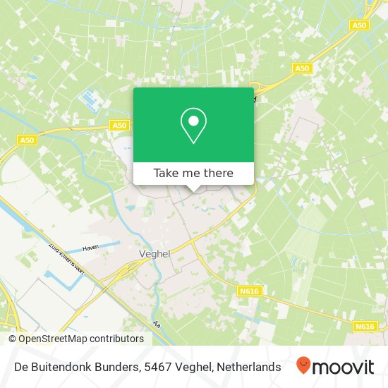 De Buitendonk Bunders, 5467 Veghel map