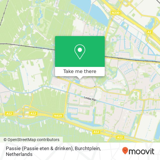 Passie (Passie eten & drinken), Burchtplein Karte