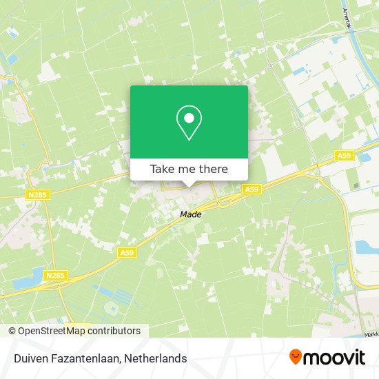 Duiven Fazantenlaan map