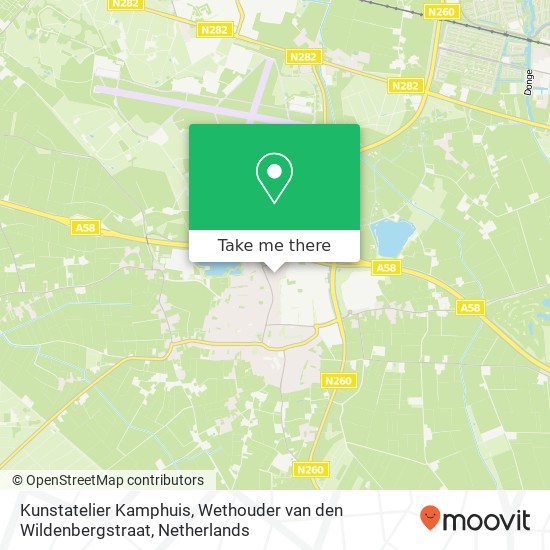 Kunstatelier Kamphuis, Wethouder van den Wildenbergstraat map