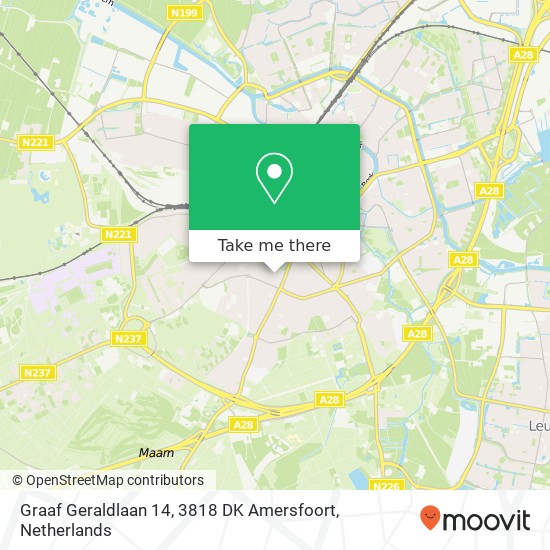 Graaf Geraldlaan 14, 3818 DK Amersfoort Karte
