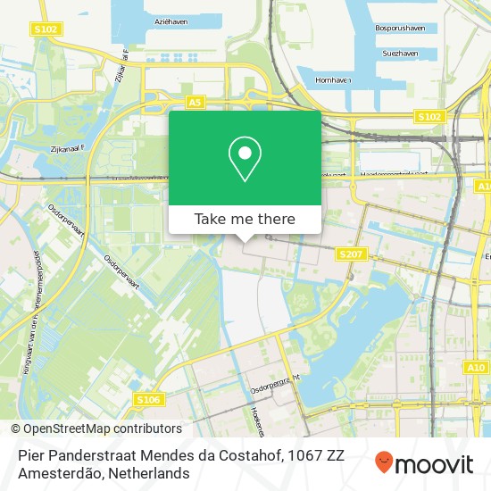 Pier Panderstraat Mendes da Costahof, 1067 ZZ Amesterdão map