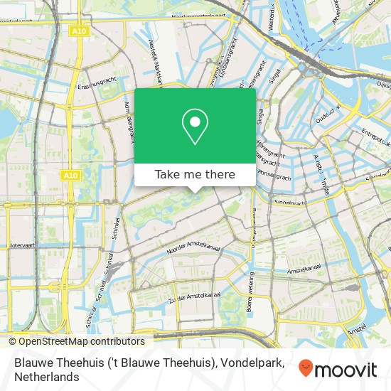 Blauwe Theehuis ('t Blauwe Theehuis), Vondelpark map