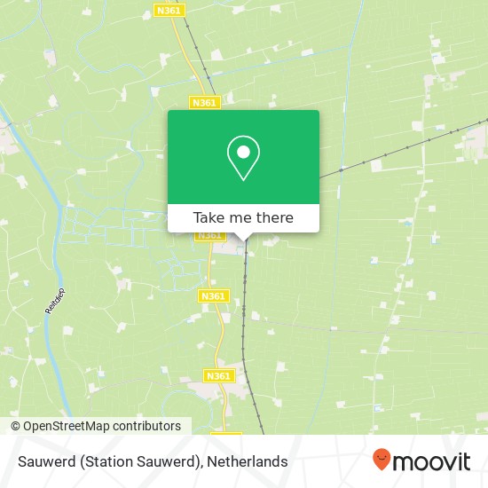 Sauwerd (Station Sauwerd) map